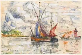 Signac, Paul: Fishing Boats in La Rochelle