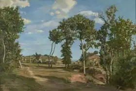 Bazille, Jean Frederic: Landscape by the Lez River