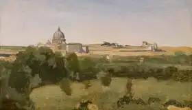 Corot, J. B. Camille: View of St. Peter, Rome
