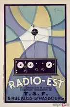 Neznámý: Radio-Est, Strasbourg, printed by Respondent. Labasque, Paris