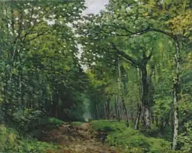 Sisley, Alfred: Avenue of Chestnut Trees at La Celle-Saint-Cloud