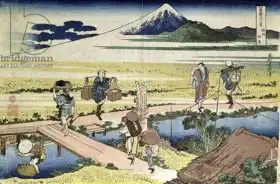 Hokusai, Katsushika: Fuji seen from Nakahara - from the series 36 Views of Mt.Fuji