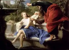 Batoni, Pompeo: Zuzana a starci