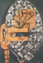 Gris, Juan: Guitar, Bottle, and Glass