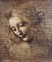 Vinci, Leonardo: Hlava ženy
