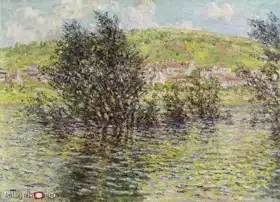 Monet, Claude: Vetheuil - pohled z Lavacourt