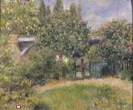 Renoir, Auguste: Železniční most v Chatou