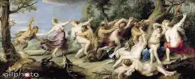 Rubens, Peter Paul: Diana a její Nymfy překvapené phauny