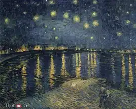 Gogh, Vincent van: Hvězdná noc nad Rhonou