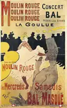 Toulouse-Lautrec, H.: Plakát La Goulue v Moulin Rouge