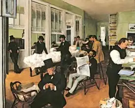 Degas, Edgar: Cotton Exchange, New Orleans