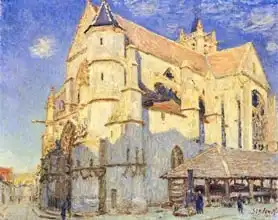 Sisley, Alfred: Church at Moret, Frosty Weather