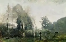 Corot, J. B. Camille: Morning at Ville-d Avray or, The Cowherd