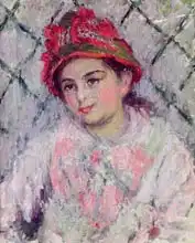 Monet, Claude: Portrait of Blanche Hoschede (1864-1947) as a Young Girl