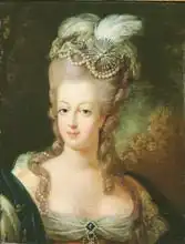 Francouzská škola (18. století): Portrait of Marie-Antoinette de Habsbourg-Lorraine (1755-93)
