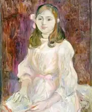 Morisot, Berthe: Portrait of Julie Manet (1878-1966) Holding a Book