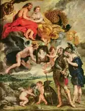 Rubens, Peter Paul: Medici Cycle: Henri IV (1553-1610) Receiving the Portrait of Marie de Medici 1553-1610 Receiving the Portrait of Marie d