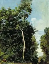 Corot, J. B. Camille: Wood on the Cote de Grace in Honfleur