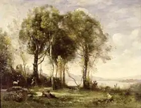Corot, J. B. Camille: Goatherds of Castel Gandolfo