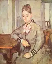 Cézanne, Paul: Madame Cezanne Leaning on a Table
