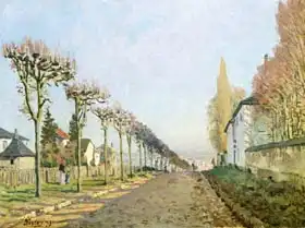 Sisley, Alfred: Rue de la Machine, Louveciennes
