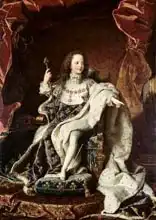 Rigaud, Hyacinthe: Portrait of Louis XV (1710-74) in Coronation Robes
