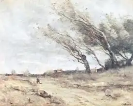 Corot, J. B. Camille: Gust of Wind