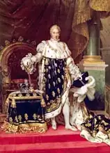 Guerin, Paulin Jean Baptiste: Portrait of Charles X (1757-1836) in Coronation Robes
