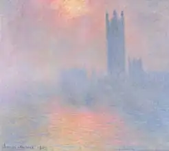 Monet, Claude: Houses of Parliament, London, with the sun breaking through the fog