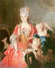 Largilliere, Nicolas de: Woman with Two Children