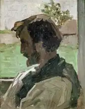 Bazille, Jean Frederic: Self Portrait at Saint-Saveur