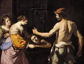 Guercino: Salome Receiving the Head of St. John the Baptist