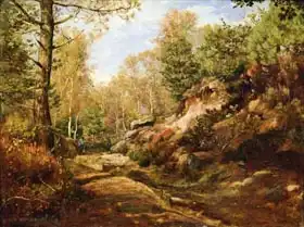 Dutilleux, Henri Joseph Constant: Pines and Birch Trees or, The Forest of Fontainebleau