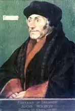 Holbein, Hans  (ml.): Erasmus of Rotterdam (1466-1536)