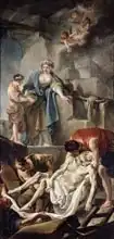 Deshays de Colleville, Jean Baptiste: Entombment of St. Andrew