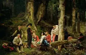 Brion, Gustave: Pilgrims from the Abbey of St. Odile