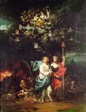 Velazquez, Eugenio Lucas: Church Guided by Liberty