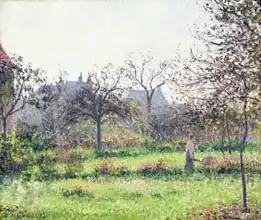 Pissarro, Camille: Morning Sun, Autumn, Eragny