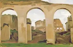 Corot, J. B. Camille: Colosseum, seen through the Arcades of the Basilica of Constantine