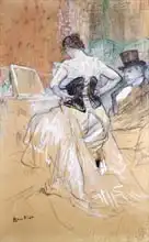 Toulouse-Lautrec, H.: Woman at her Toilet, study for Elles