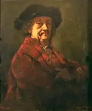 Courbet, Gustave: Copy of a Rembrandt Self Portrait