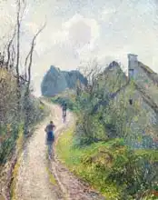 Pissarro, Camille: Road climbing to Osny