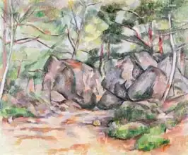 Cézanne, Paul: Woodland with Boulders