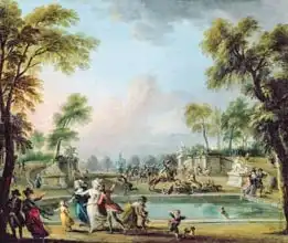 Lallemand, Jean-Baptiste: Charge of the Prince of Lambesc (1751-1825) in the Tuileries Gardens