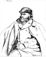 Pissarro, Camille: Portrait of Cezanne