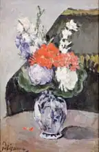 Cézanne, Paul: Flowers in a Small Delft Vase
