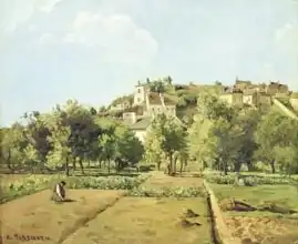 Pissarro, Camille: Pontoise, or The Gardens of the Hermitage, Pontoise