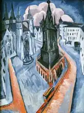 Kirchner, Ernst Ludwig: Red Tower in Halle