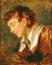 Fragonard, Jean-Honoré: Head of a Young Man