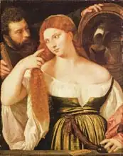 Tizian: Woman Combing her Hair